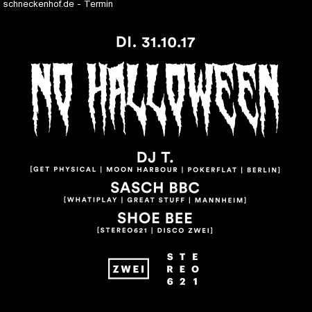 No Halloween mit DJ T. (B) & Sasch BBC Werbeplakat