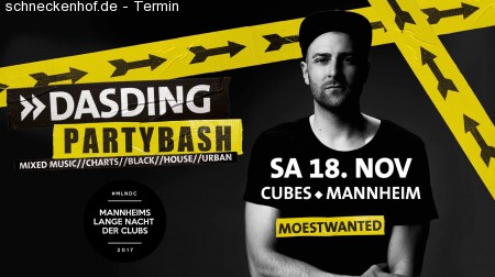 DASDING Partybash Werbeplakat