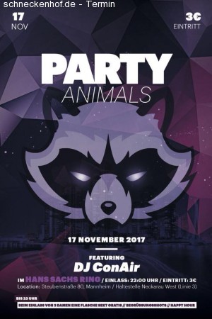 Party Animals @ Hans-Sachs-Ring Werbeplakat